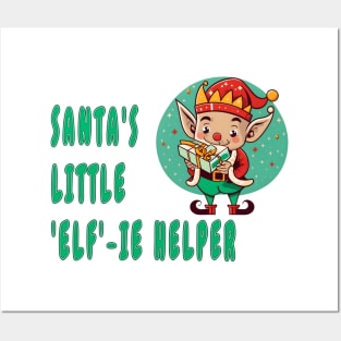 Santa's little 'elf'-ie helper Posters and Art